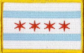 Chicago City Flag Patch