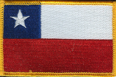 Chile Flag  Patch - Rectangle