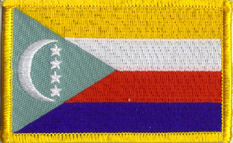 Comoros Flag Patch - Rectangle - Current Flag