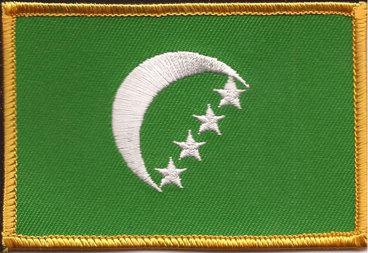 Comoros Flag Patch - Rectangle - Old Version