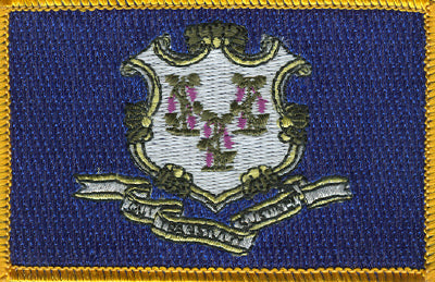 Connecticut Flag Patch - Rectangle