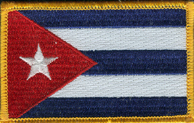 Cuba Flag Patch - Rectangle