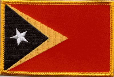 East Timor Flag Patch - Rectangle