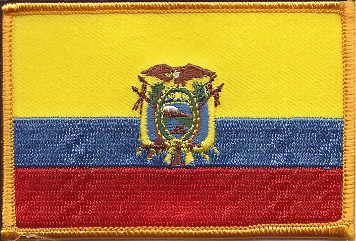 Ecuador Flag Patch - Rectangle