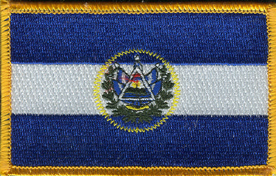 El Salvador Flag Patch - Rectangle
