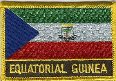 Equatorial Guinea Flag Patch - Rectangle With Name