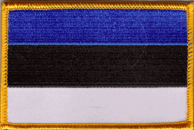 Estonia Flag Patch - Rectangle 