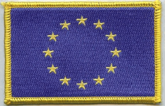 European Union Flag Patch - Rectangle