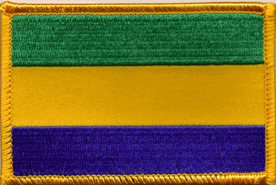 Gabon Flag Patch - Rectangle