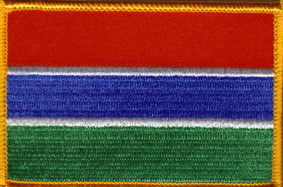 Gambia Flag Patch - Rectangle 