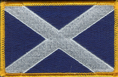 Scotland Cross Flag Patch - Rectangle