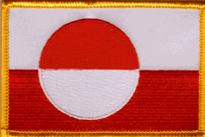 Greenland Flag Patch - Rectangle