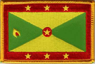Grenada Flag Patch - Rectangle