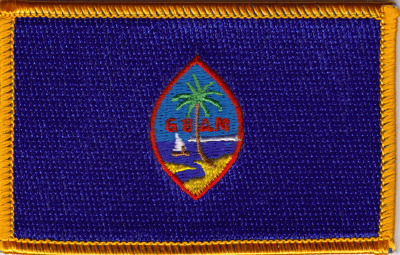 Guam Flag Patch - Rectangle