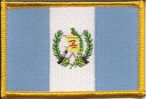 Guatemala Flag Patch - Rectangle