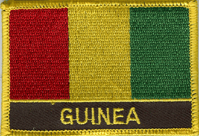 Guinea Flag Patch - Rectangle With Name