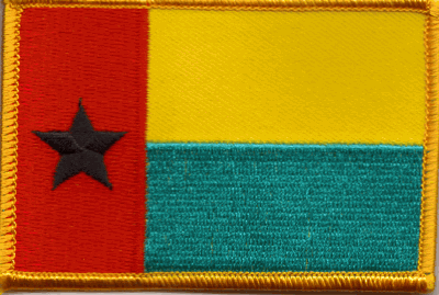 Guniea - Bissau Flag Patch - Rectangle