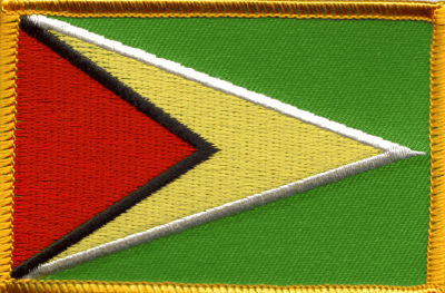 Guyana Flag Patch - Rectangle