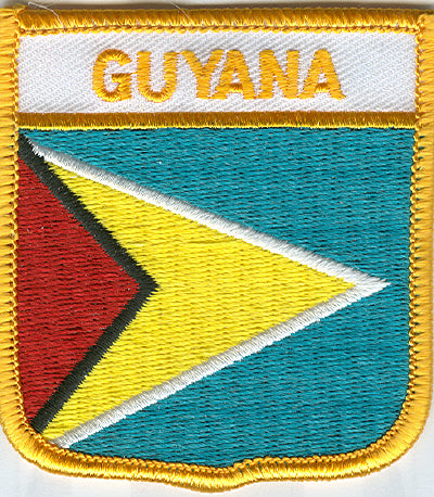Guyana Flag Patch - Shield-ONLY 2 IN STOCK