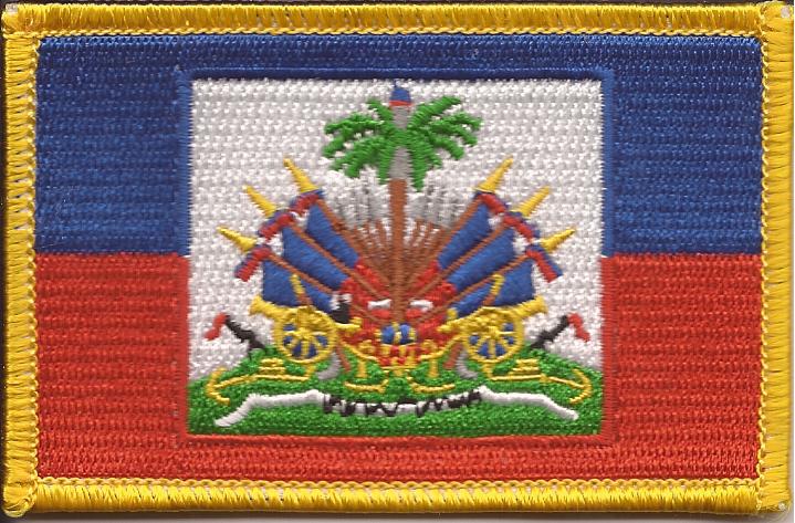Haiti Flag Patch - Rectangle 