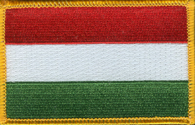 Hungary Flag Patch - Rectangle