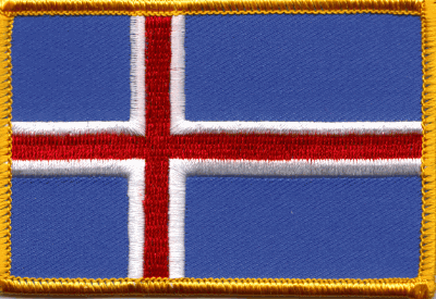 Iceland Flag Patch - Rectangle