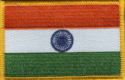 India Flag Patch - Rectangle 
