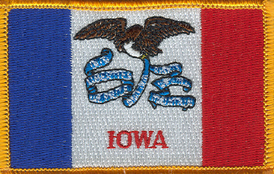 Iowa Flag Patch - Rectangle