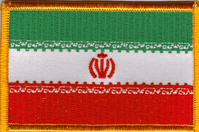 Iran Flag Patch - Rectangle