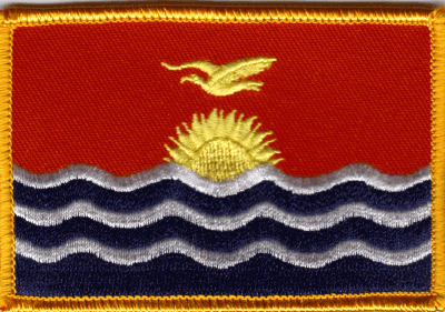 Kiribati Flag Patch - Rectangle
