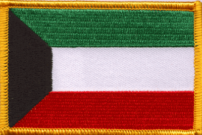 Kuwait Flag Patch - Rectangle
