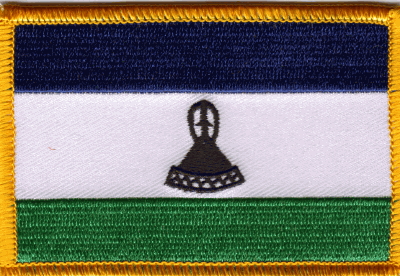 Lesotho Flag Patch - Rectangle