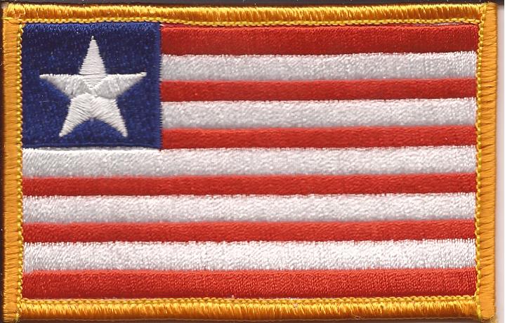 Liberia Flag Patch - Rectangle 