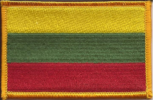 Lithuania Flag Patch - Rectangle