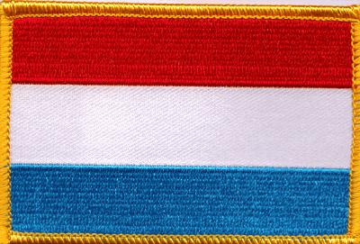 Luxembourg Flag Patch - Rectangle