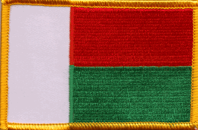 Madagascar Flag Patch - Rectangle