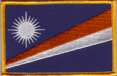 Marshall Islands Flag Patch - Rectangle