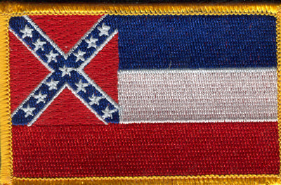 Mississippi Flag Patch - Rectangle - Old Version
