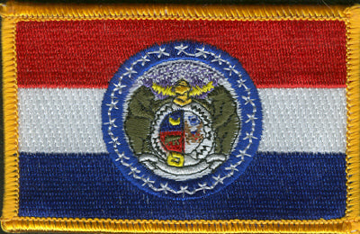 Missouri Flag Patch - Rectangle