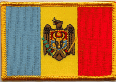 Moldova Flag Patch - Rectangle
