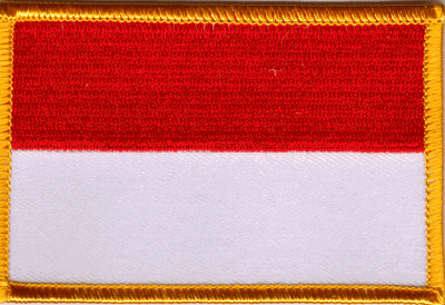 Monaco Flag Patch - Rectangle