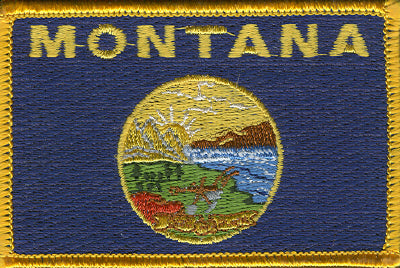 Montana Flag Patch - Rectangle