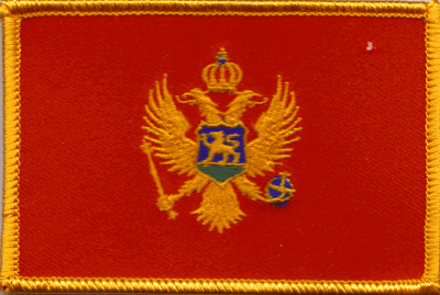 Montenegro Flag Patch - Rectangle