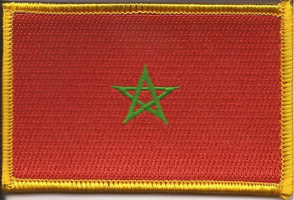 Morocco Flag Patch - Rectangle