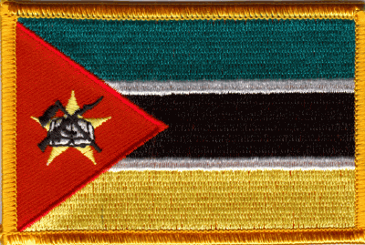 Mozambique Flag Patch - Rectangle