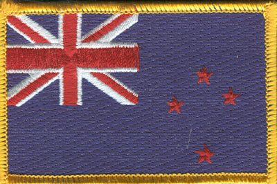 New Zealand Flag Patch - Rectangle