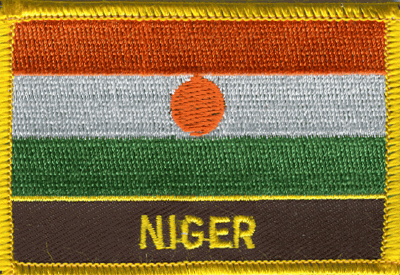 Niger Flag Patch - Rectangle With Name
