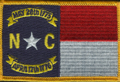 North Carolina Flag Patch - Rectangle