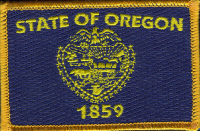 Oregon Flag Patch - Rectangle 
