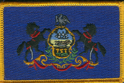 Pennsylvania Flag Patch - Rectangle